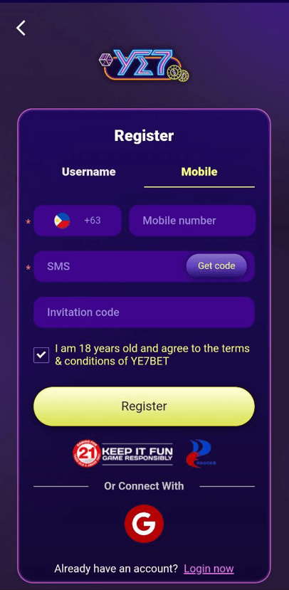 ye7 Register