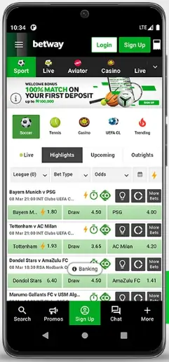 Betway Sports Betting